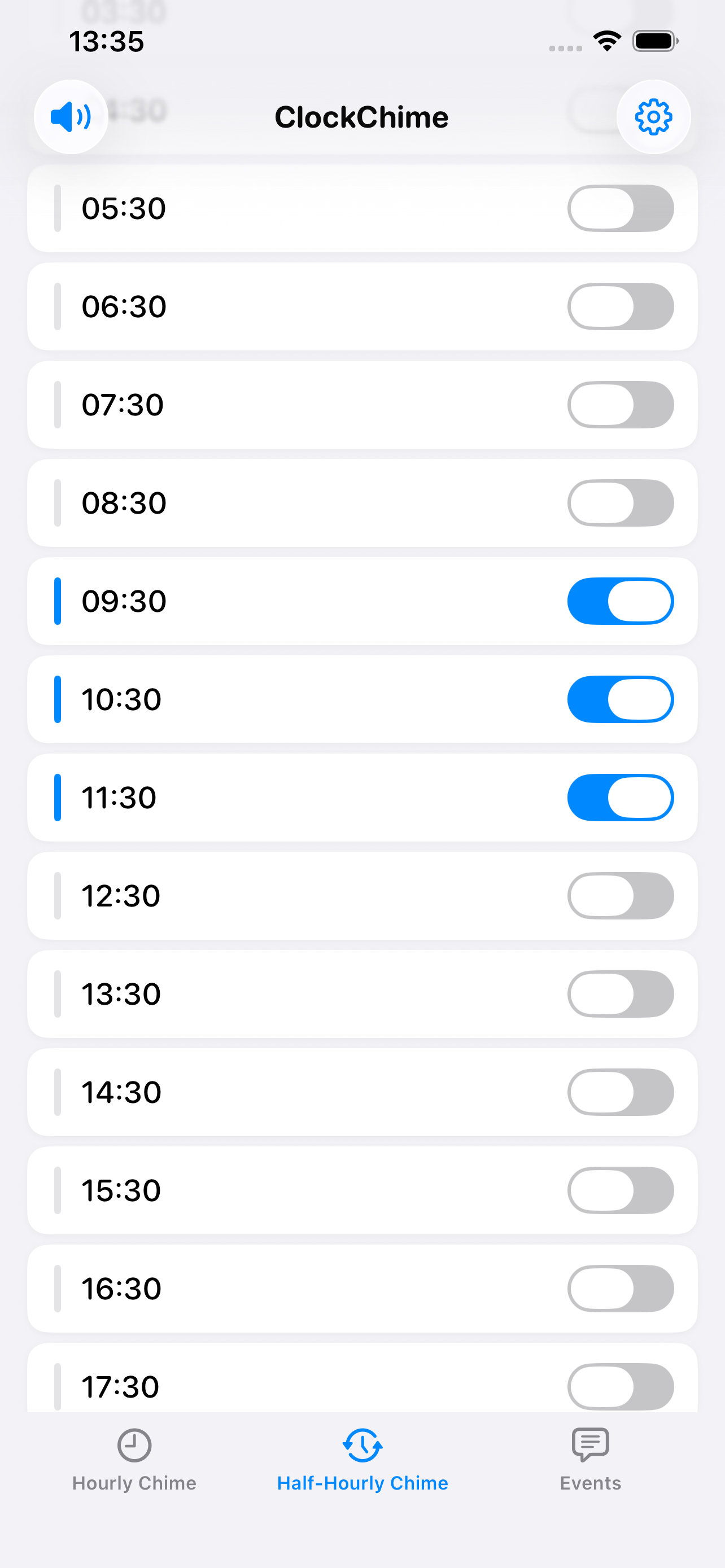 Half-Hourly Chime